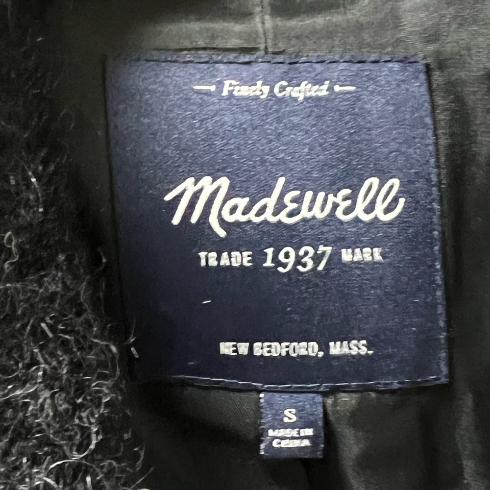 MADEWELL Wool Blend Coat- S - Picture 4 of 5